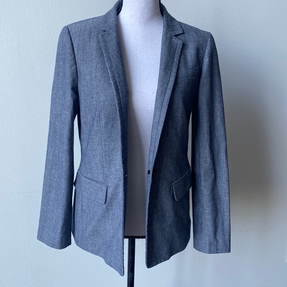 J Crew Chambray Blazer